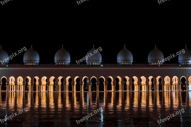 Uae Abu Dhabi Sheikh Zayed Grand Mosque