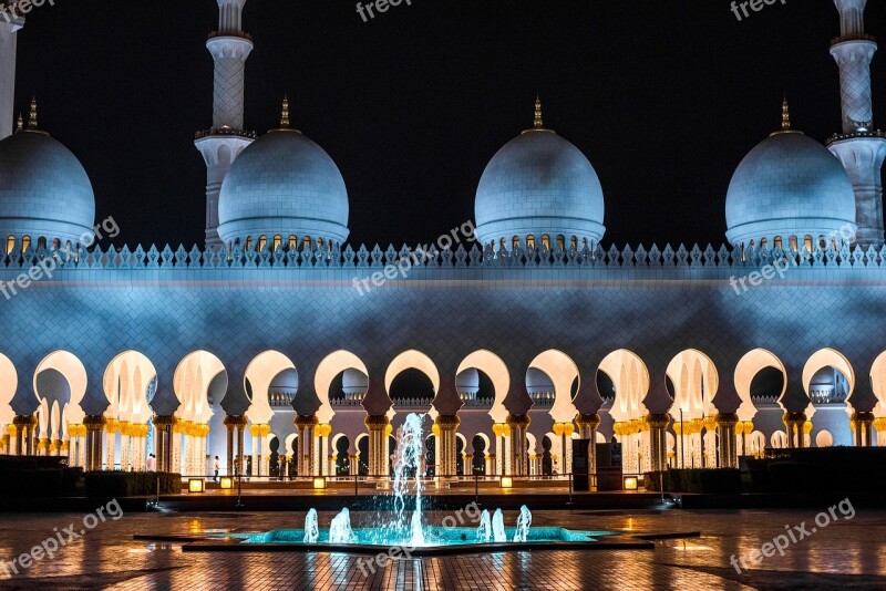 Uae Abu Dhabi Sheikh Zayed Grand Mosque