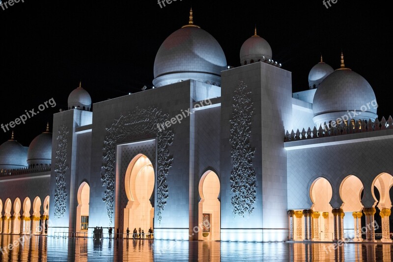 Uae Abu Dhabi Sheikh Zayed Grand Mosque