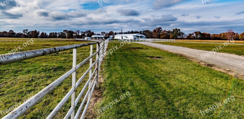 Horse Stable Fence Pipe Fencing Barn Free Photos