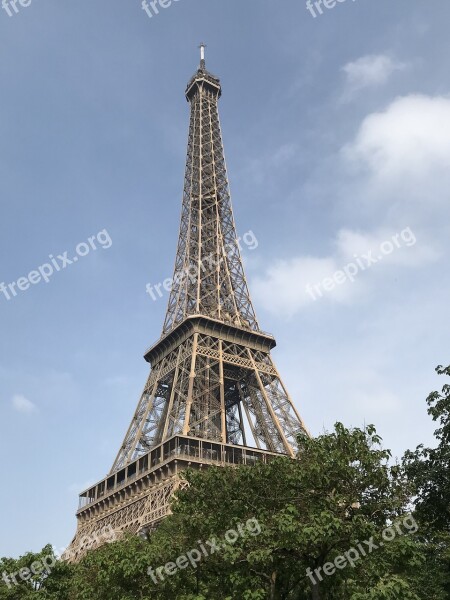 Paris Eiffel Tower International Travel Monument Free Photos