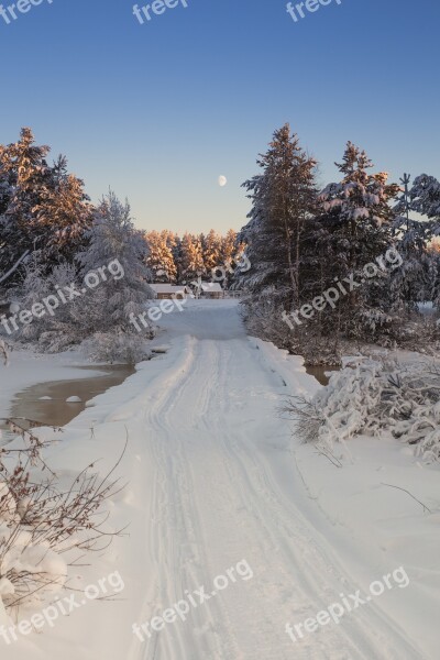 Karelia Village Backwoods Russia Landscape