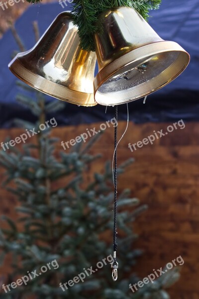 Bells Gold Christmas Fir Tree Ring The Bell