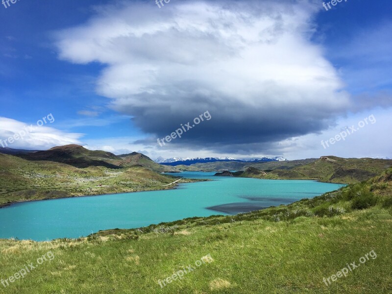 Lake Turquoise Blue Landscape Nature