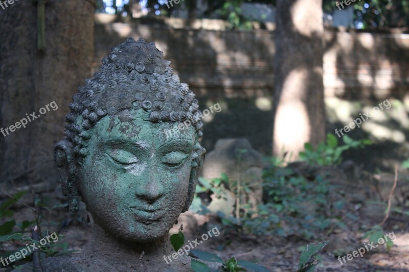 Buddha Rock Old Neck Thailand