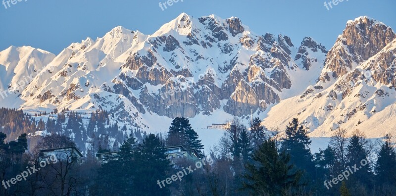 Innsbruck Nordkette Seegrube Winter Mountains