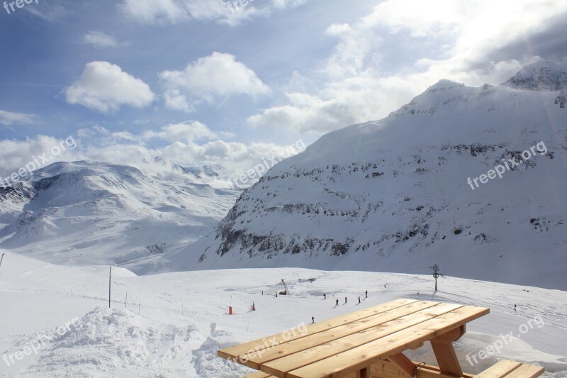 Ski Val Cenis Winter Snow Brouilard