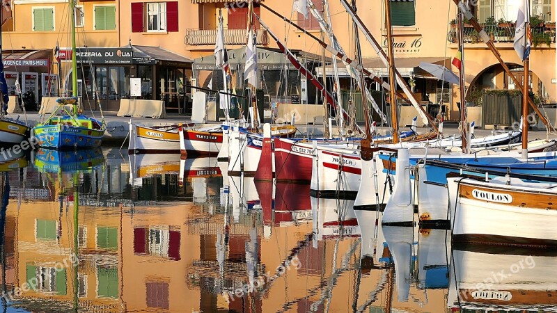 Sanary-sur-mer Riviera Cote D'azur Sailboats Boats