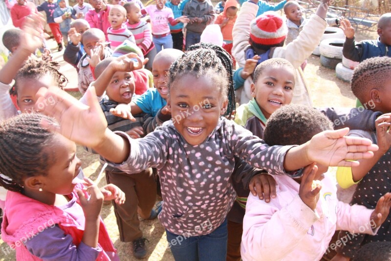 Soweto Village Happiness Africa Children