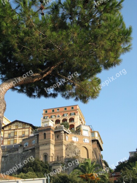 Hill Side Sorrento Italy Free Photos