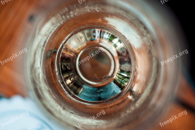 The Bottom Of The Cup Without Alcohol Alcohol Empty