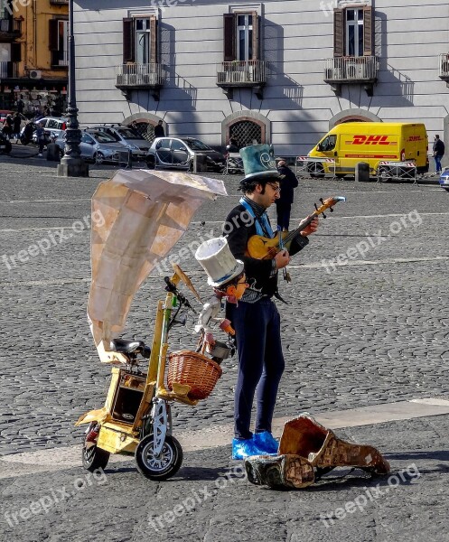 Entertainer Naples Street Art Free Photos