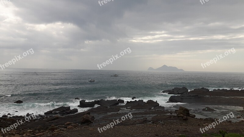 Taiwan The Northeast Corner Rock Ilan Sea