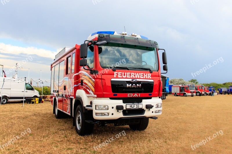 Fire Fire Truck Vehicles Germany Norddeich