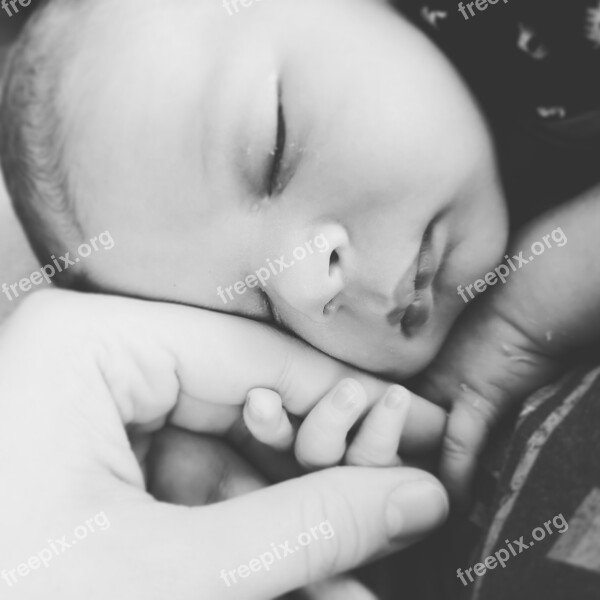 Hand Shake Baby Love Sleep Precious