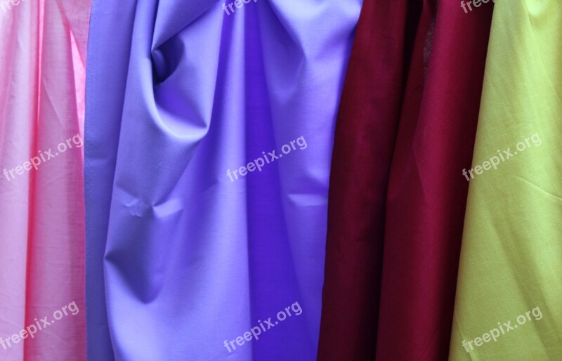 Fabric Cloth Textile Colorful Material