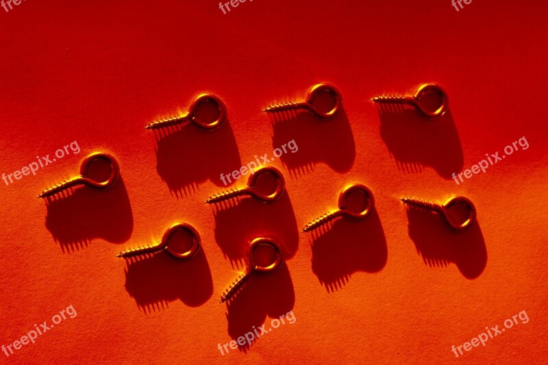 Screws Eyelets Metal Steel Hardware