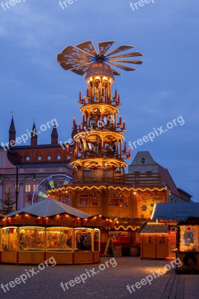 Christmas Market Christmas Advent Shining Windspiel