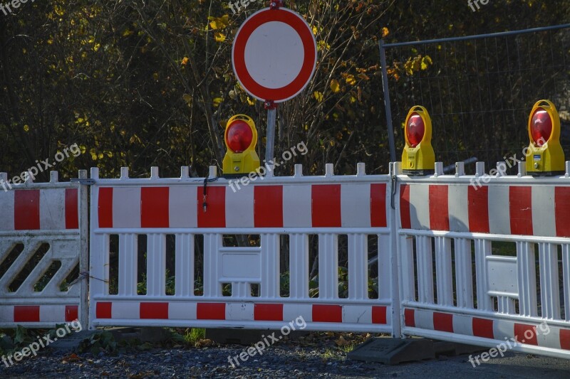 Site Barrier Demarcation Warning Road Works