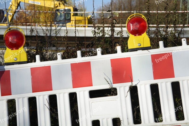 Site Barrier Demarcation Warning Road Works