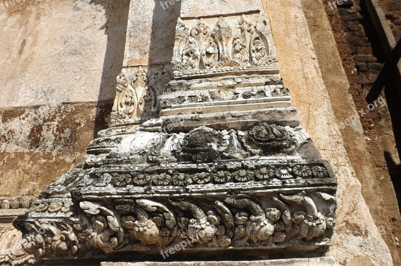 Stucco Wat Mahathat Lopburi Lop Buri Free Photos