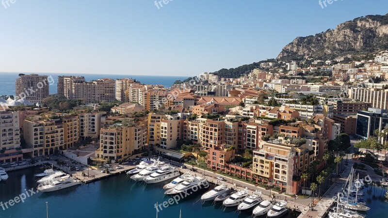 Montecarlo The Principality Of Monaco Boats City Boat