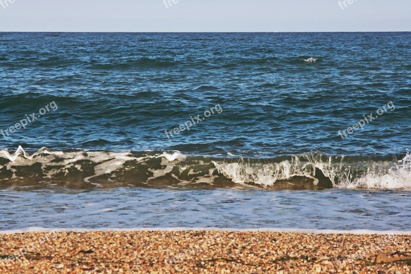 Sea Waves Horizon Water Ocean