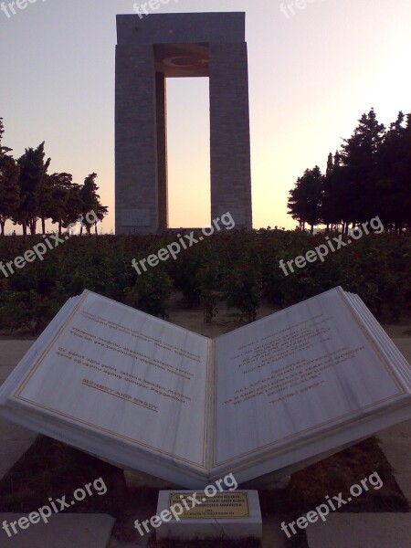 Monument Landmark Canakkale Memorial Monuments