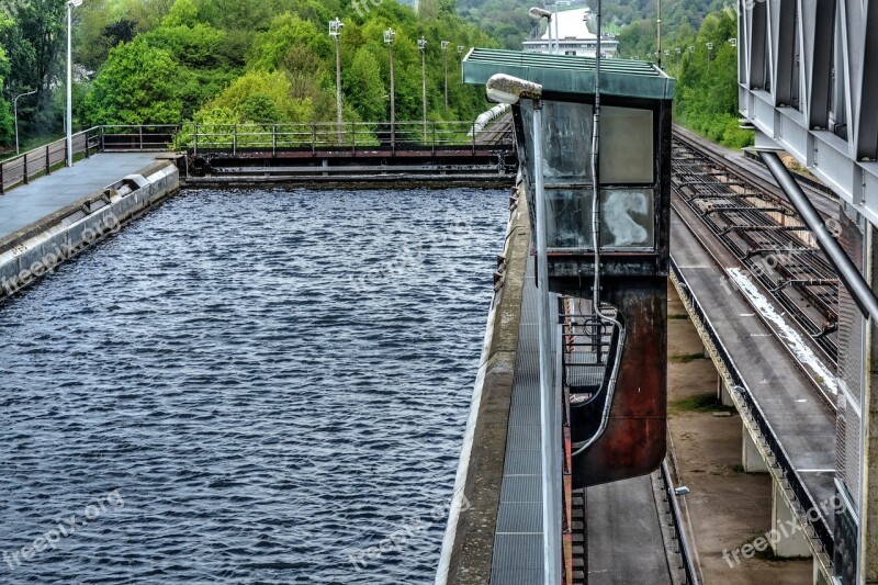 Inclined Plane Ronquières Sluis Hoist Free Photos