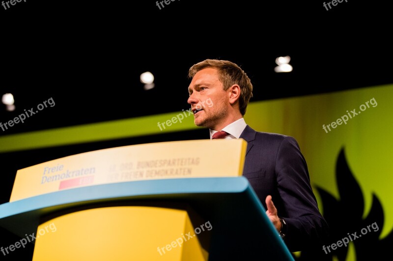 Christian Lindner Fdp Federal Congress Berlin Policy