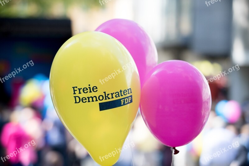 Balloon Fdp Yellow Magenta Colorful