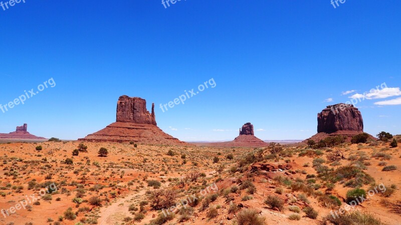 Valley Monuments Arizona Monument Valley Desert