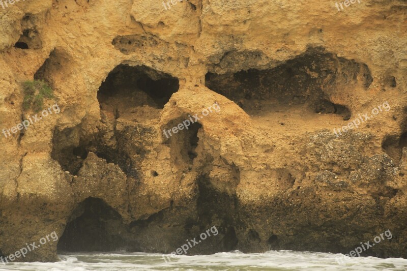 Skull Face Rock Formation Rocks Free Photos