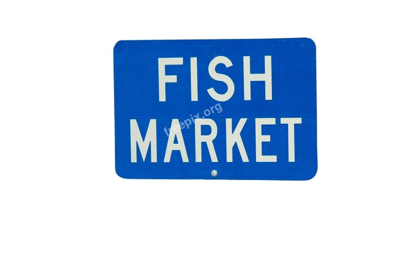 Fish Market Sign Signage Market Fish For Sale