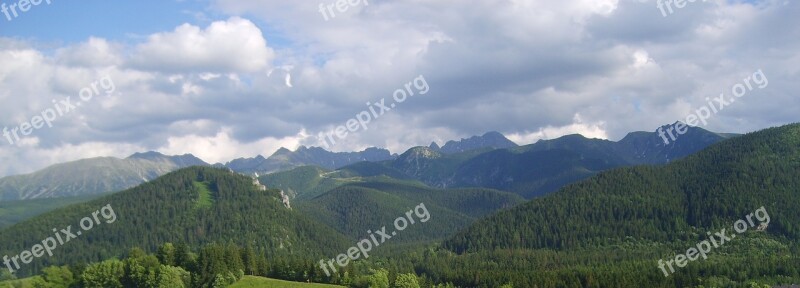 Tatry Buried Landscape Polish Tatras Panorama