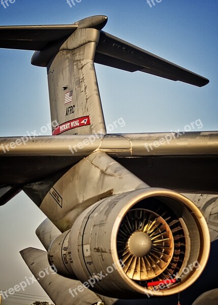 Lockheed C-5 Galaxy Transport Aircraft Usaf Military Jet