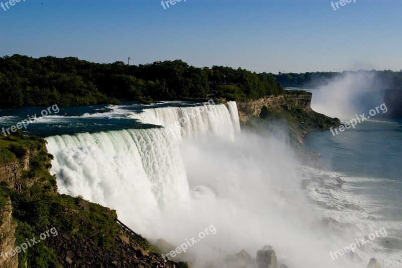 Niagara Falls Nature River Water