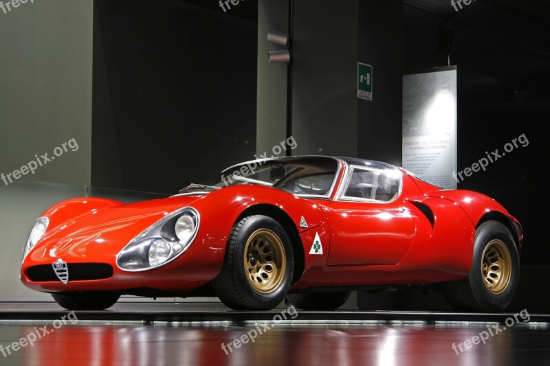 Alfa Romeo Milan Car Racing Veteran