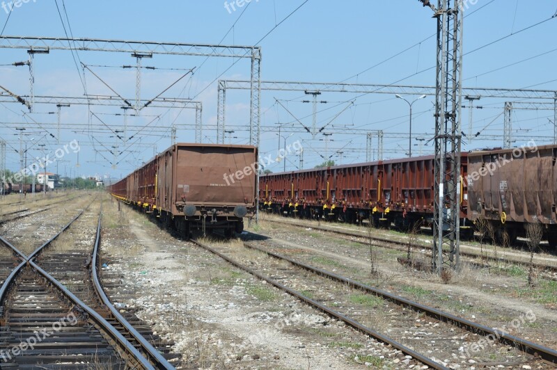 Train Distance Wagon Cargo Space Old