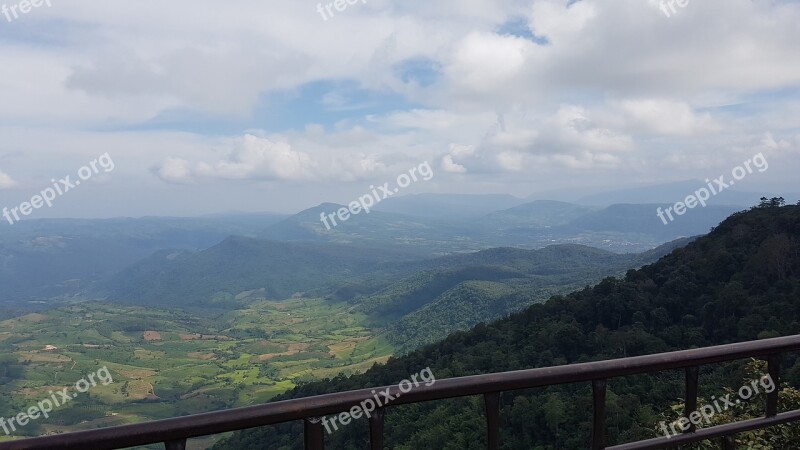 Beautiful Mountains In Chiang Mai Free Photos