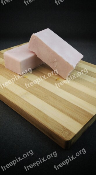 Soap Bar Chopping Board Pink Wood