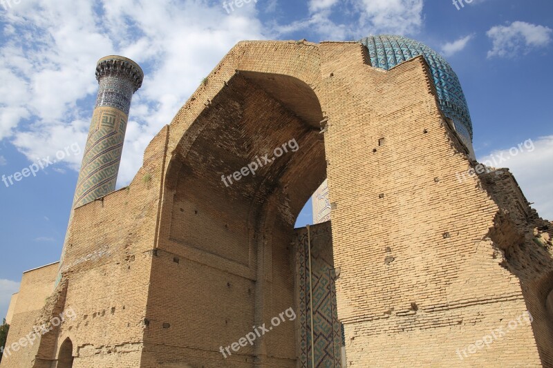 Architecture Gur Emir Amir Timur Samarkand The Tomb Of Emir