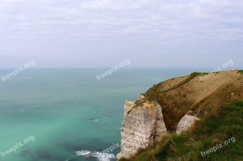 Etretat France Rock White Cliffs Normandy