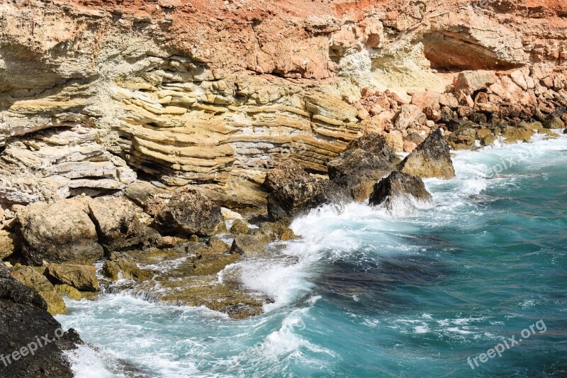 Rocky Coast Waves Coast Sea Cliff