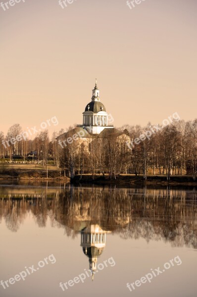 Skellefteå The Listed Landskyrkan Church Church Morning Free Photos