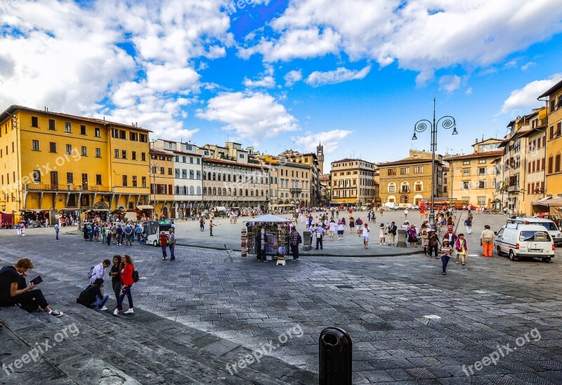 Piazza Square Italy Italian Florence