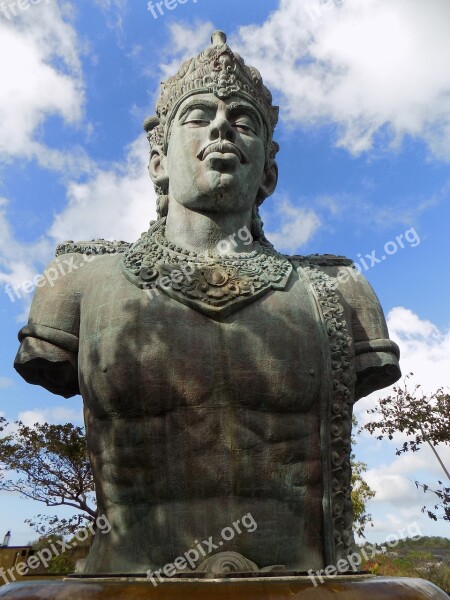 Statue Wisnu Hindu Bali Temple