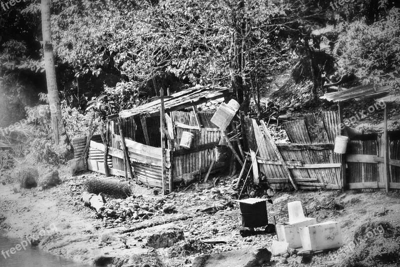 Shack Caribbean Building Wooden Home