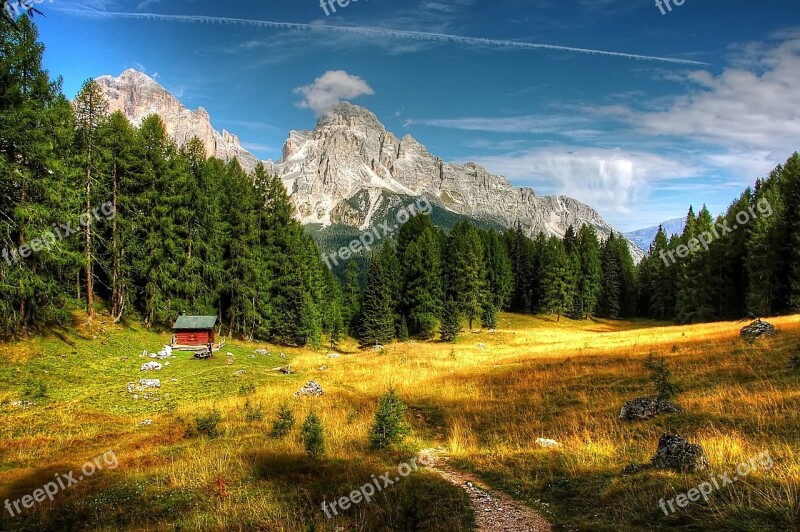 Dolomites Mountains Italy Alpine View