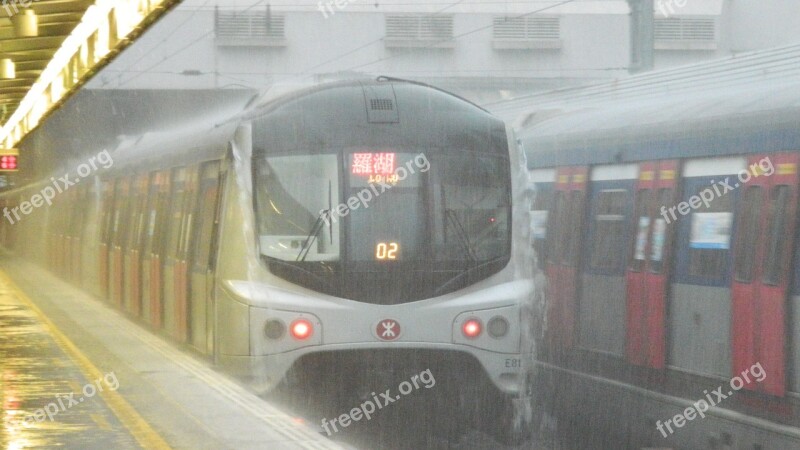 Hongkong Metro Train Rail Railway